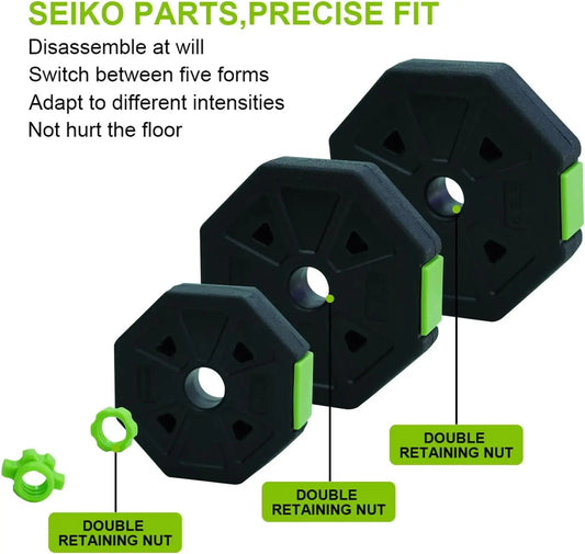 66lbs/88lbs Weight 4 in 1 Adjustable Kettlebell Set Dumbbell Set Used as Kettlebells Barbell Push up Stand for GYM Home