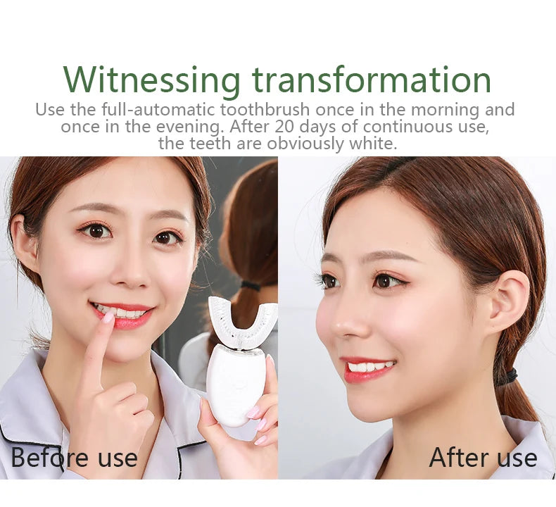 Toothbrush Automatic with USB Charge Waterproof Silicon Head for Oral Care