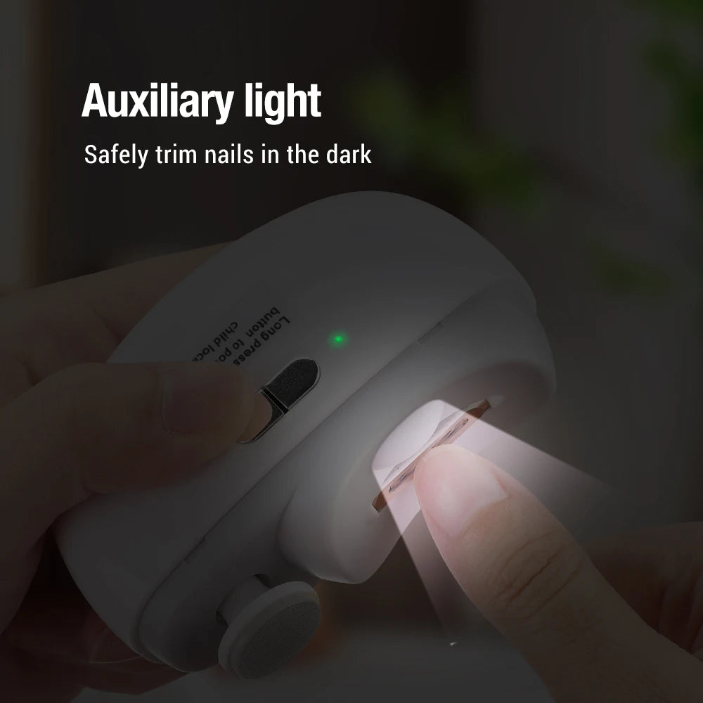 Automatic Nail Trimmer Rechargeable Nail Cutter Manicure for Baby Adult
