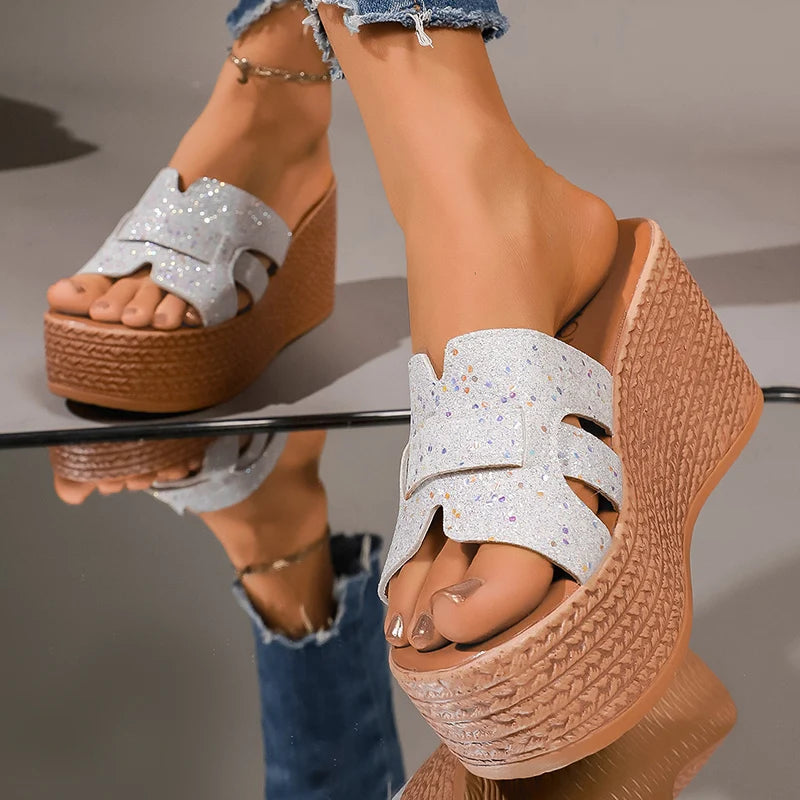 Luxury Gold Sandals Women 2026 Summer Brand Designer