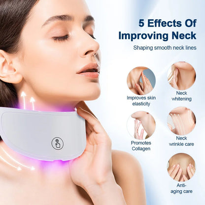 7 Colors Led Facial Mask With Neck Red Light