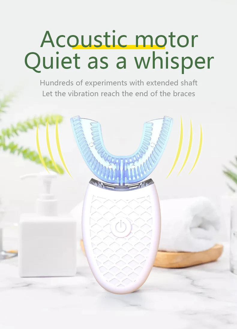 Toothbrush Automatic with USB Charge Waterproof Silicon Head for Oral Care