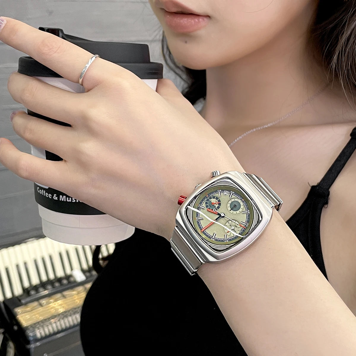 square watch for women niche light luxury ladies high-end women's watch trendy watch