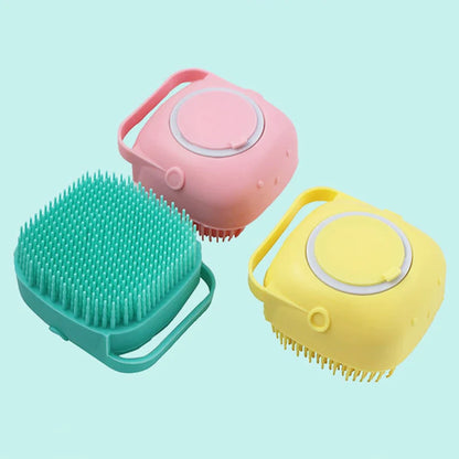 Cleaning Tool Comb Brush for Dog Can Pour Shampoo Dog Grooming Supplies