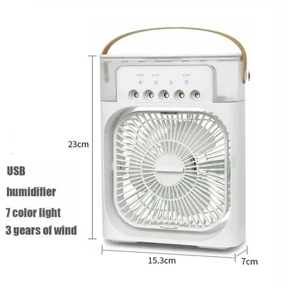 Night Light Portable Humidifier Air Adjustment Fan Office Home Fan