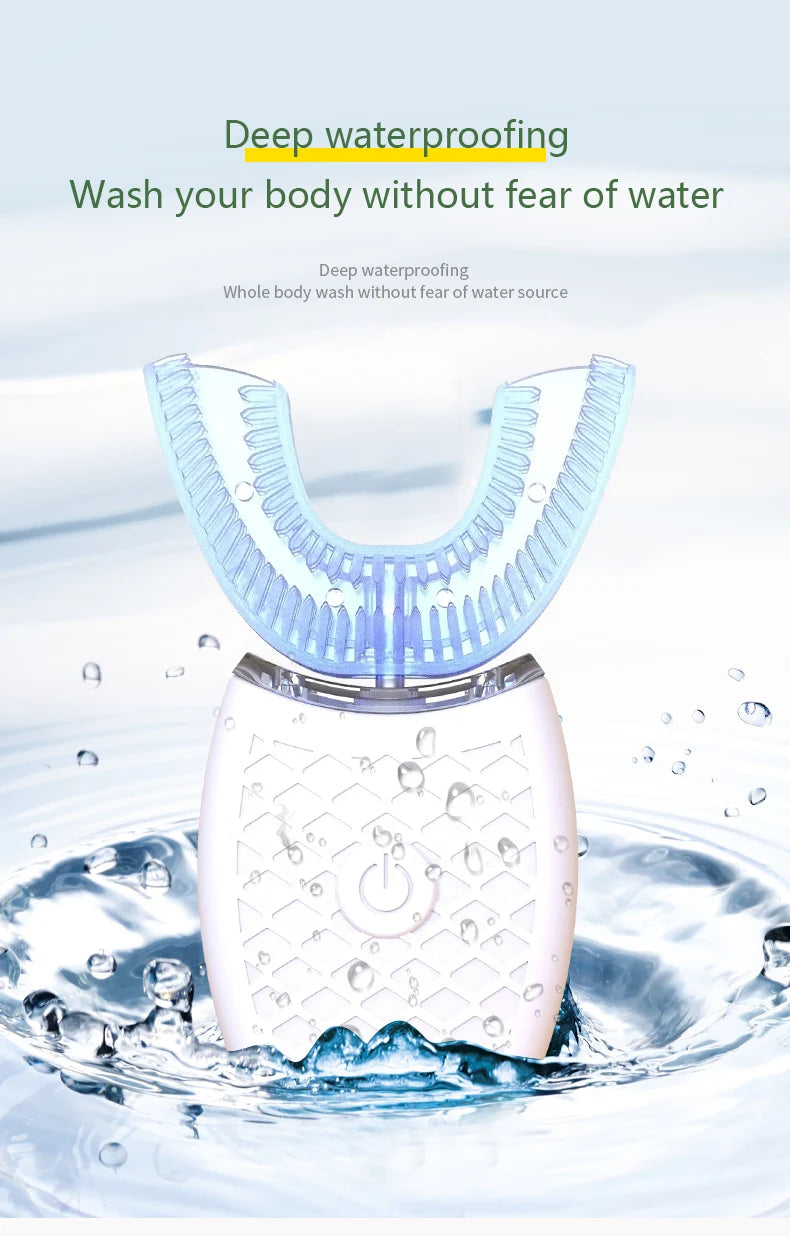 Toothbrush Automatic with USB Charge Waterproof Silicon Head for Oral Care