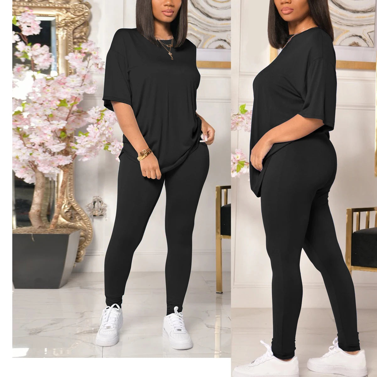 Women's Casual 2 Piece Outfits 2026 Sweatshirt and Sweatpant Jogger Sets Tracksuits