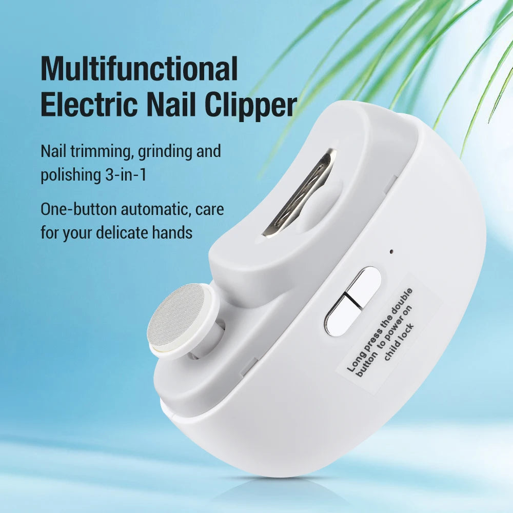 Automatic Nail Trimmer Rechargeable Nail Cutter Manicure for Baby Adult