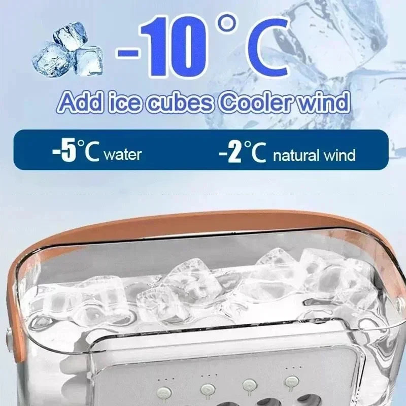Night Light Portable Humidifier Air Adjustment Fan Office Home Fan