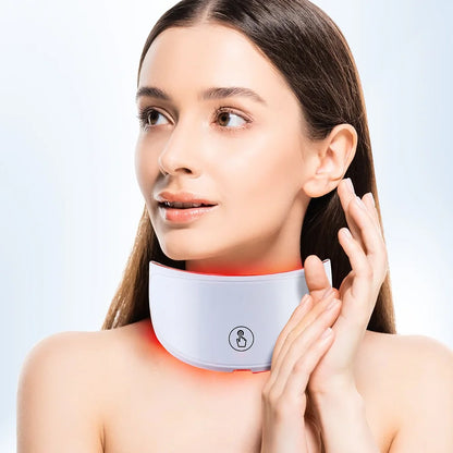 7 Colors Led Facial Mask With Neck Red Light