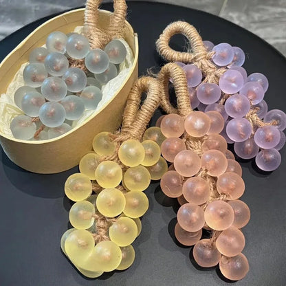 Crystal transparent grape air freshener soap, bathroom decoration, creative souvenir, 4 flavors for deodorizing and refreshing