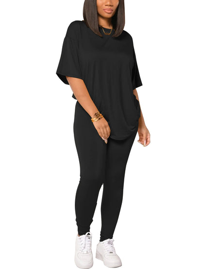 Women's Casual 2 Piece Outfits 2026 Sweatshirt and Sweatpant Jogger Sets Tracksuits