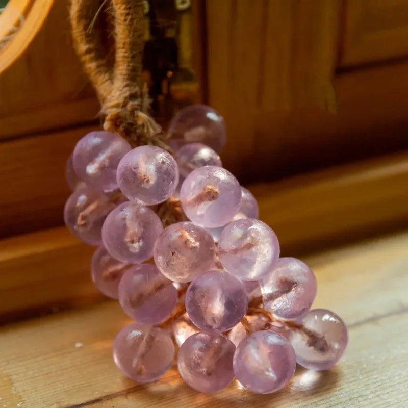 Crystal transparent grape air freshener soap, bathroom decoration, creative souvenir, 4 flavors for deodorizing and refreshing