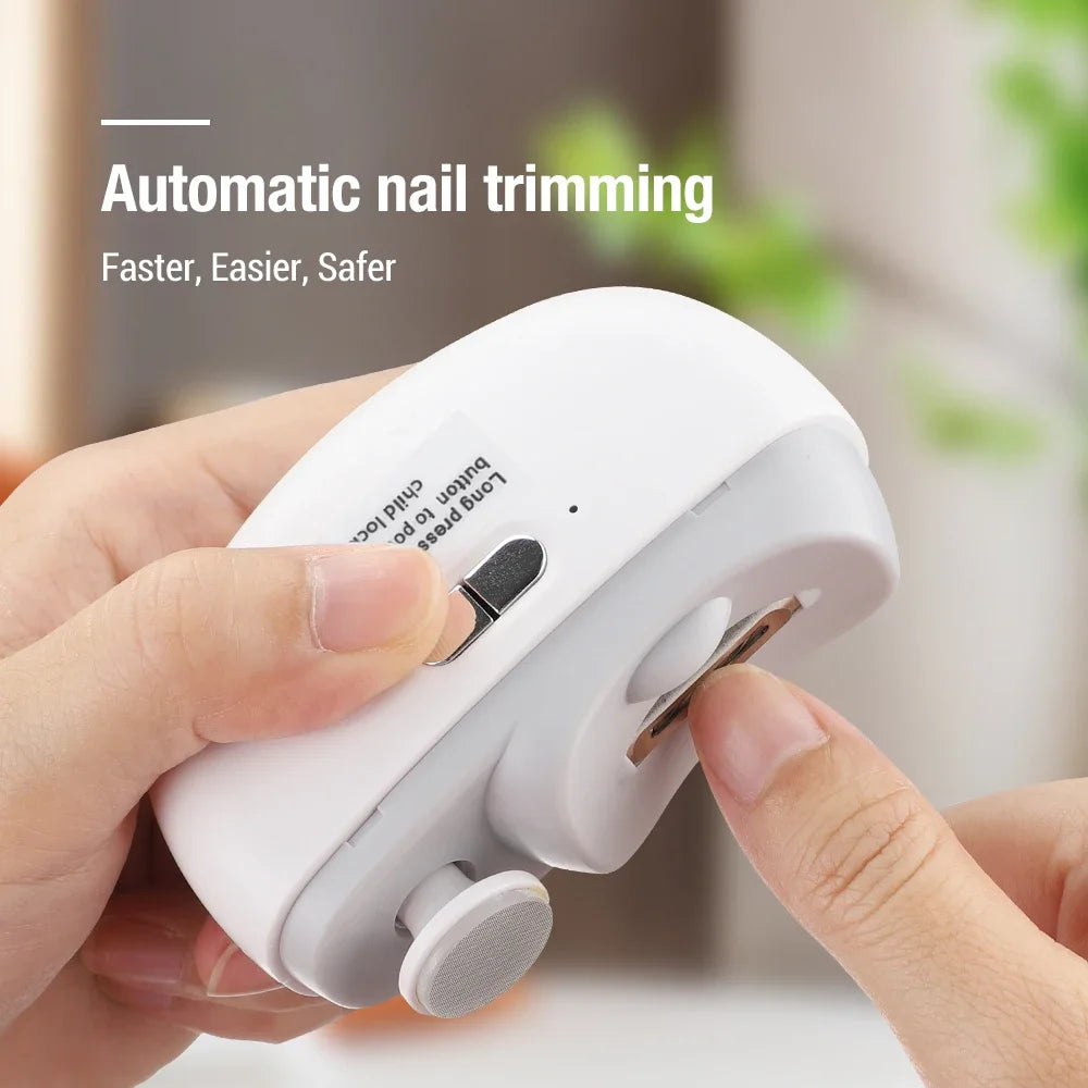Automatic Nail Trimmer Rechargeable Nail Cutter Manicure for Baby Adult
