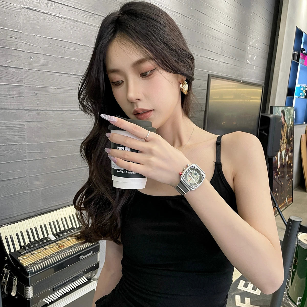 square watch for women niche light luxury ladies high-end women's watch trendy watch