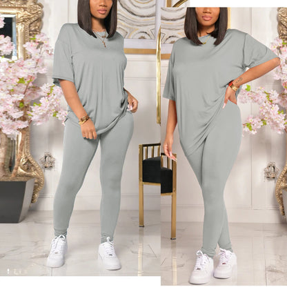 Women's Casual 2 Piece Outfits 2026 Sweatshirt and Sweatpant Jogger Sets Tracksuits