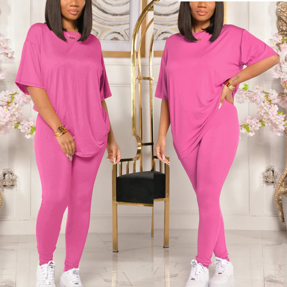 Women's Casual 2 Piece Outfits 2026 Sweatshirt and Sweatpant Jogger Sets Tracksuits