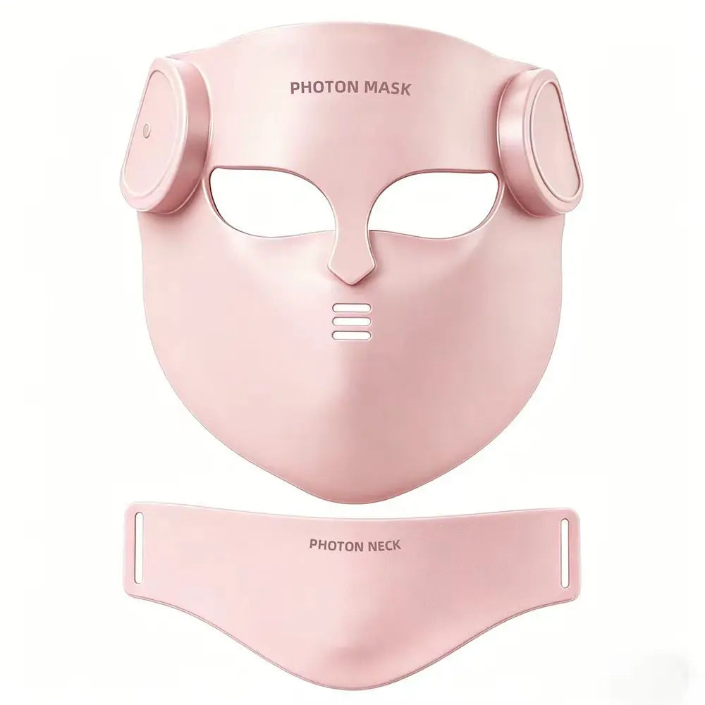 Red Light Therapy 8 Colors LED Face Mask with Neck Silicone Photon Infrared Therapy Mask for Reduce Wrinkle Acne Facial Care