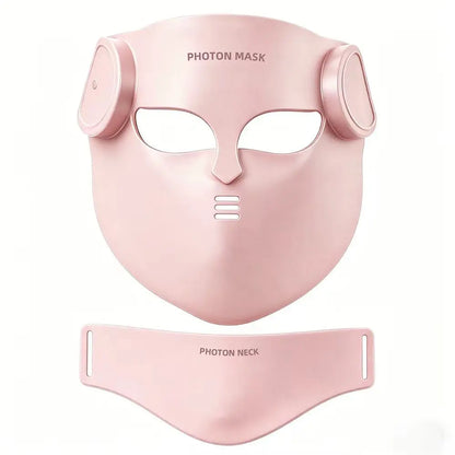 Red Light Therapy 8 Colors LED Face Mask with Neck Silicone Photon Infrared Therapy Mask for Reduce Wrinkle Acne Facial Care