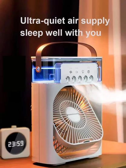 Night Light Portable Humidifier Air Adjustment Fan Office Home Fan
