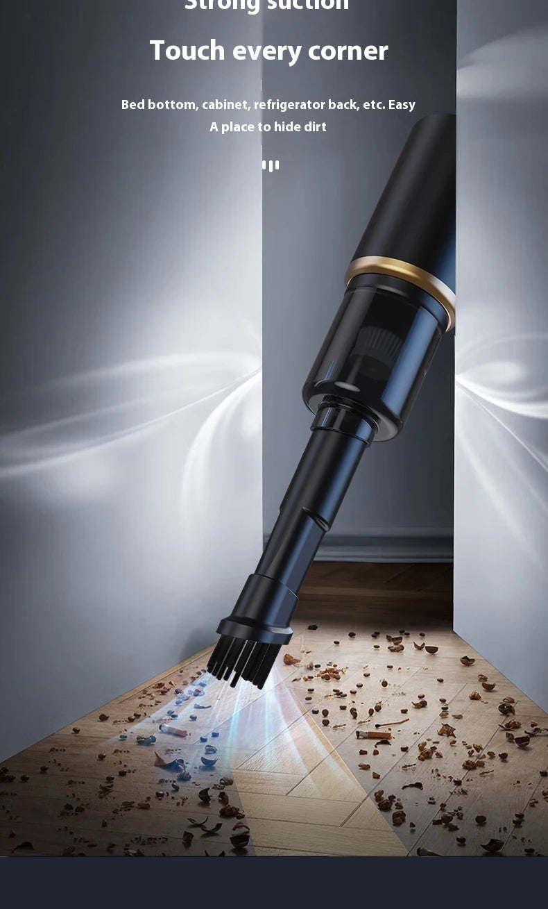 High power portable wireless vacuum cleaner