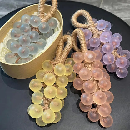 Crystal transparent grape air freshener soap, bathroom decoration, creative souvenir, 4 flavors for deodorizing and refreshing