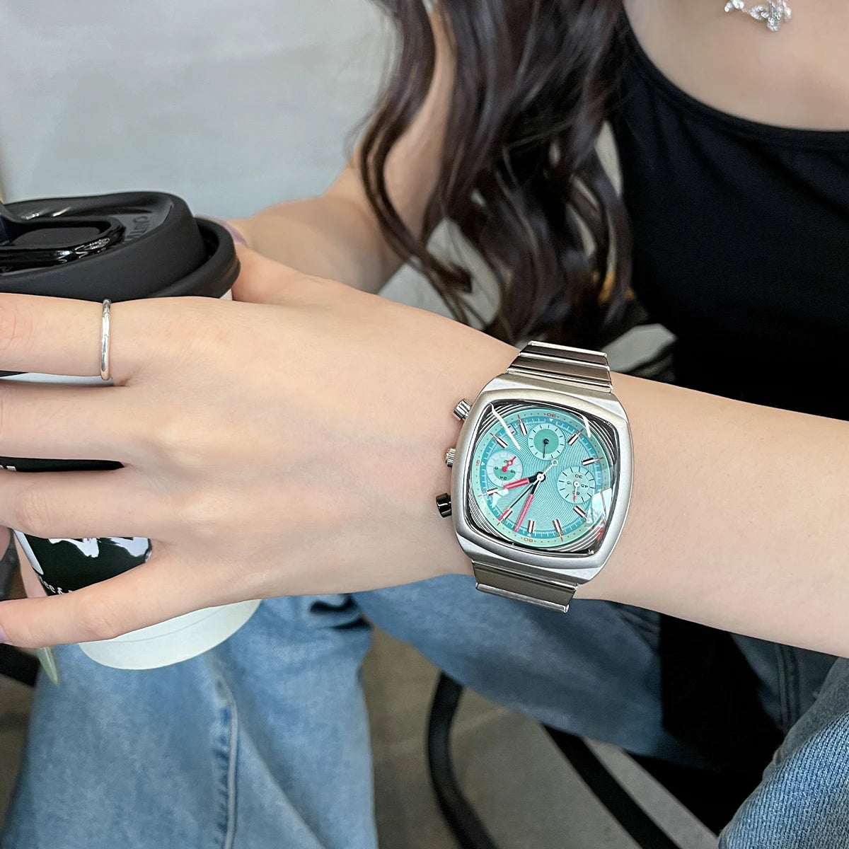 square watch for women niche light luxury ladies high-end women's watch trendy watch