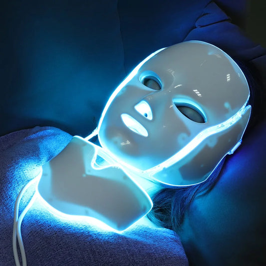 7 Colors Light LED Face Neck Beauty Mask Photon Red Light