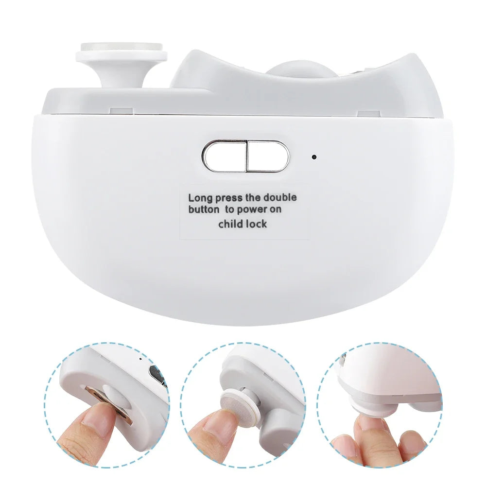 Automatic Nail Trimmer Rechargeable Nail Cutter Manicure for Baby Adult