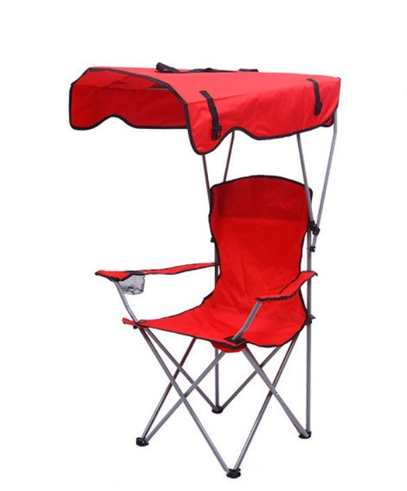 Foldable Outdoor Chair with Sun Canopy