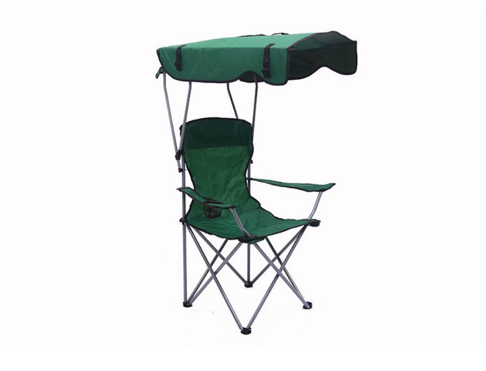 Foldable Outdoor Chair with Sun Canopy