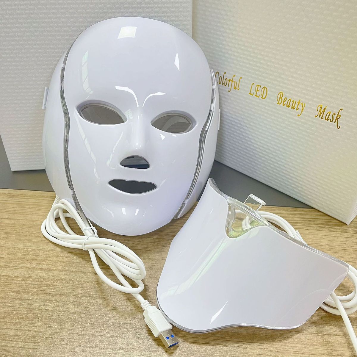 LED Photon Rejuvenation Face Mask with Neck Piece