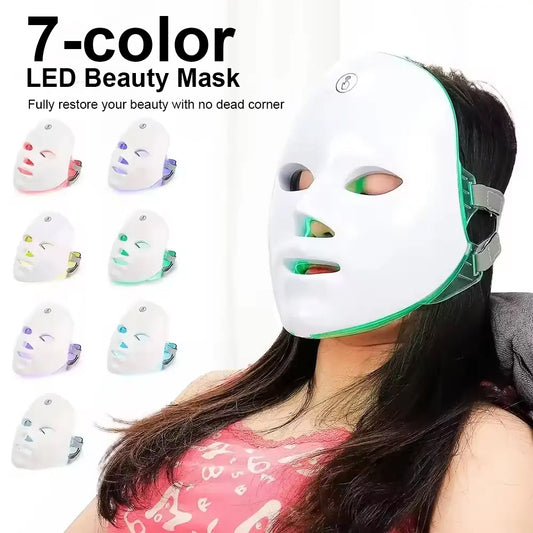 Wireless 7 Colors LED Face Beauty Machine