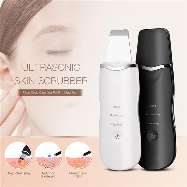 3-in-1 Ultrasonic Facial Skin Scrubber