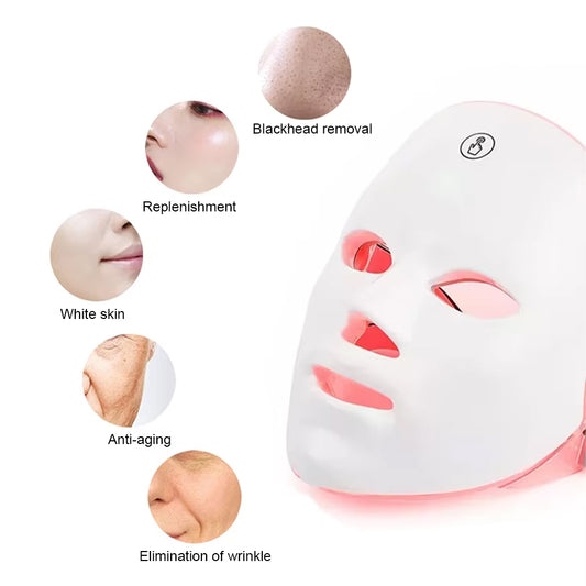 Wireless 7 Colors LED Face Beauty Machine