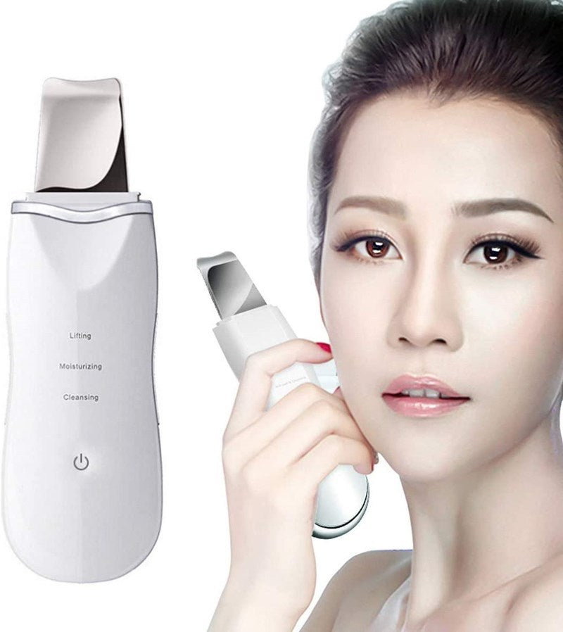 3-in-1 Ultrasonic Facial Skin Scrubber