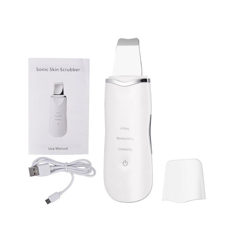 3-in-1 Ultrasonic Facial Skin Scrubber