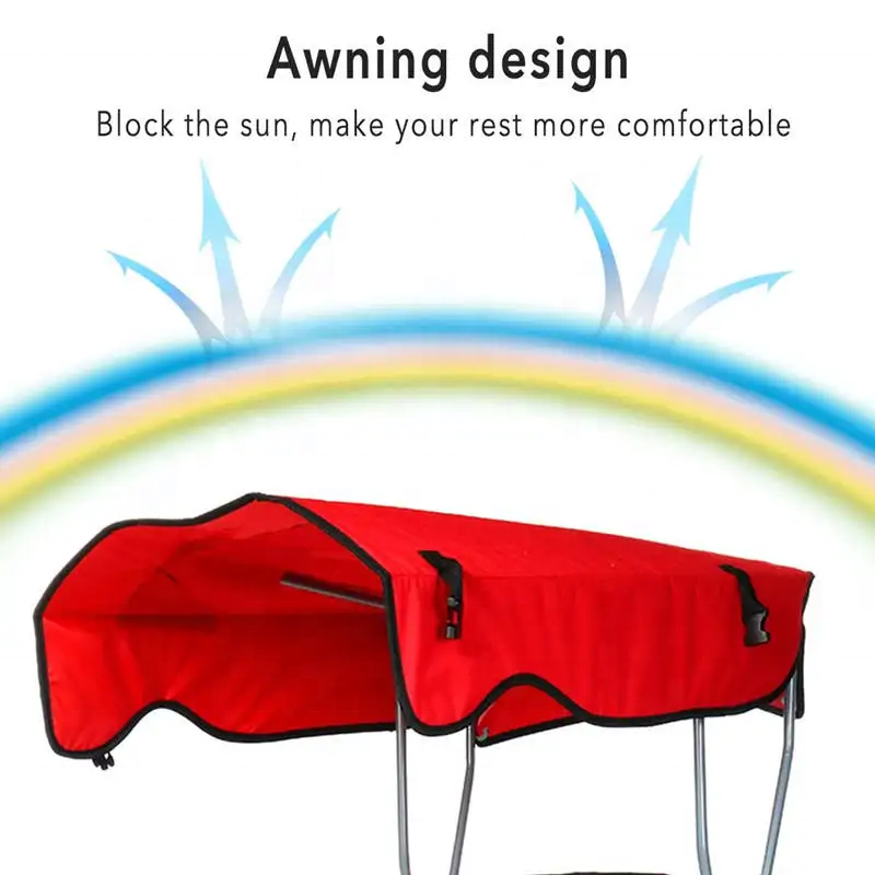 Foldable Outdoor Chair with Sun Canopy